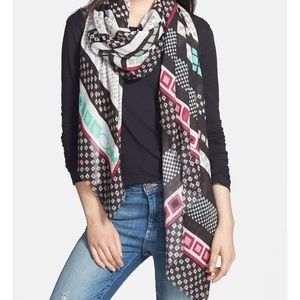 DVF Grace banded dots scarf